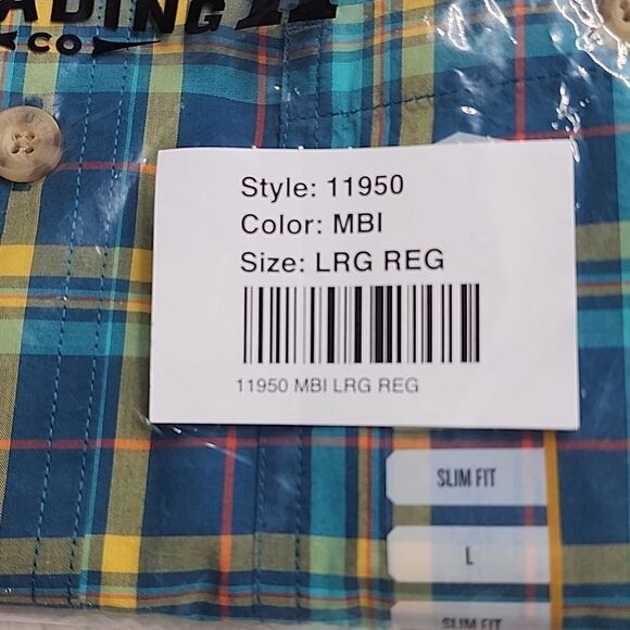 661 NWT Men's BBQ Slim Fit Short Sleeve Shirt Size Large Slim - Picture 5 of 5